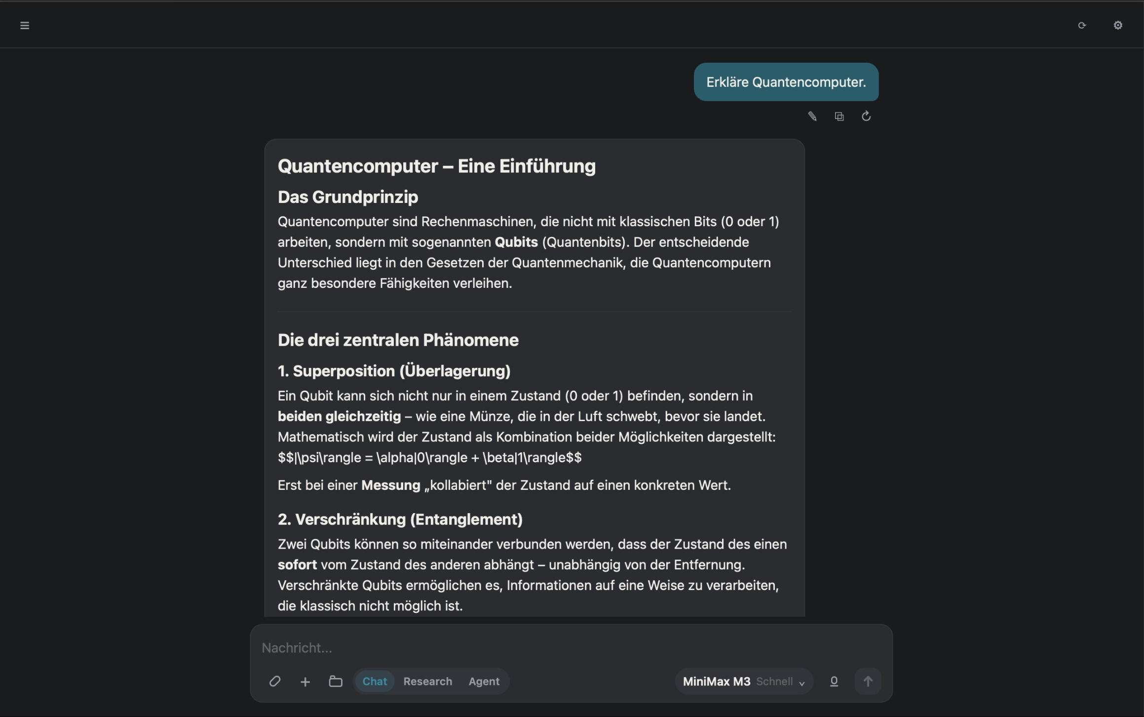 Multi-Modell Chat in Agentic Chat